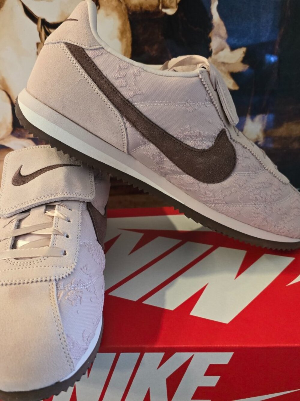 Nike Cortez Textile Silt Red Phantom Light Chocolate IQ3624-667 Shoes Mens 11 US